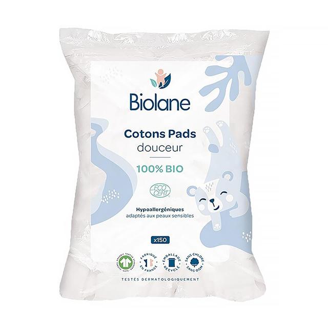 3286010085870 - Biolane - Cotons pads douceur Bébé 100% Bio Peaux sensibles