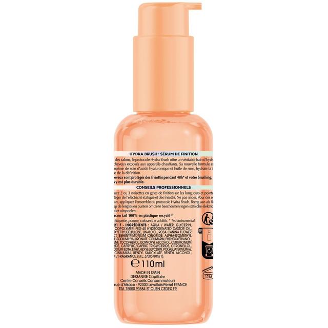 3600551176970 - Dessange - Sérum Cheveux Anti-frizz Hydratant Acide Hyaluronique Huile De Rose Hydra Brush