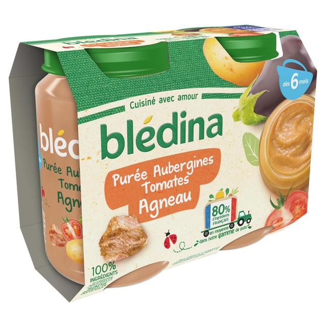 3041091677570 - Blédina - Purée d'Aubergines Tomates et Agneau Pots Bébé Dès 6 mois