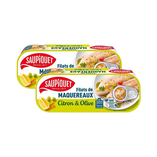 2050000417870 - Saupiquet - Filets de Maquereaux Marinés Citron et Olives
