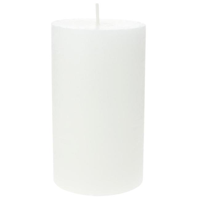 3482356779170 - Ambiances Devineau - Bougie cylindrique rustique colorée or blanc 70H120
