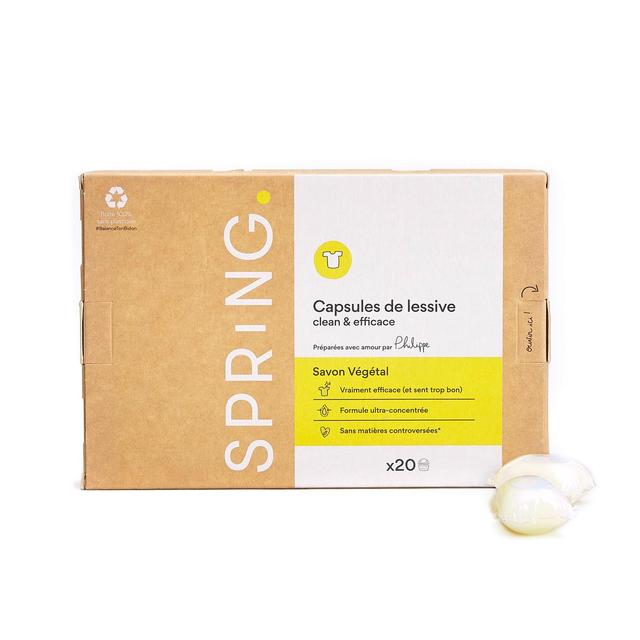 3760313230071 - Spring - Lessive capsule Savon végétal