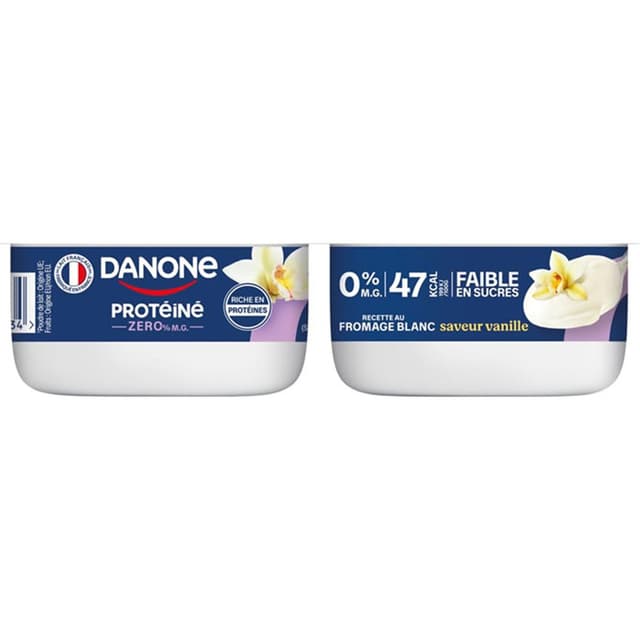 3033492140371 - Danone - Fromage Blanc Protéiné Vanille 0%mg