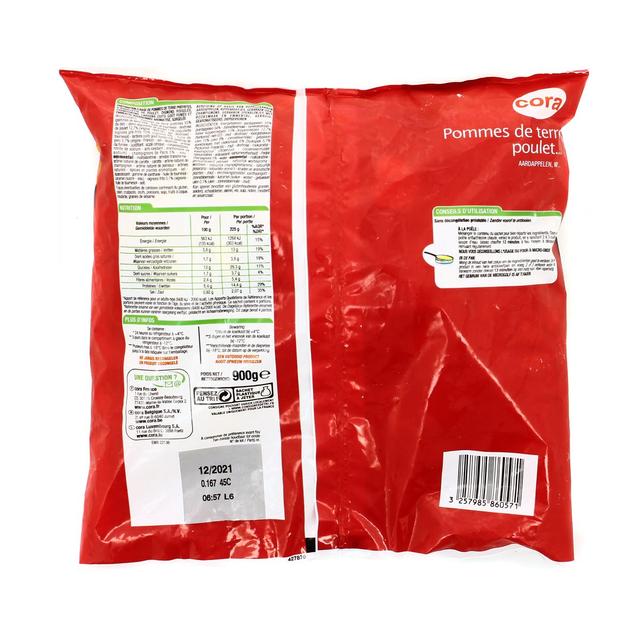 3257985860571 - Cora - Poêlée de Pommes de terre, poulet, lardons, oignons et champignons