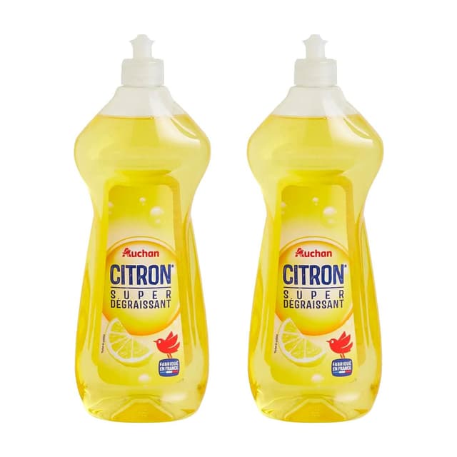 2050000413971 - Auchan - Liquide vaisselle super dégraissant au citron