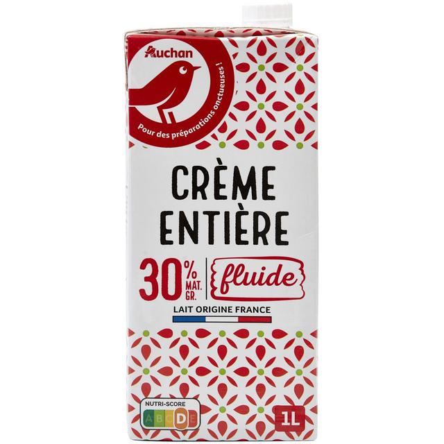 3596710363971 - Auchan - Crème fluide entière 30%mg UHT