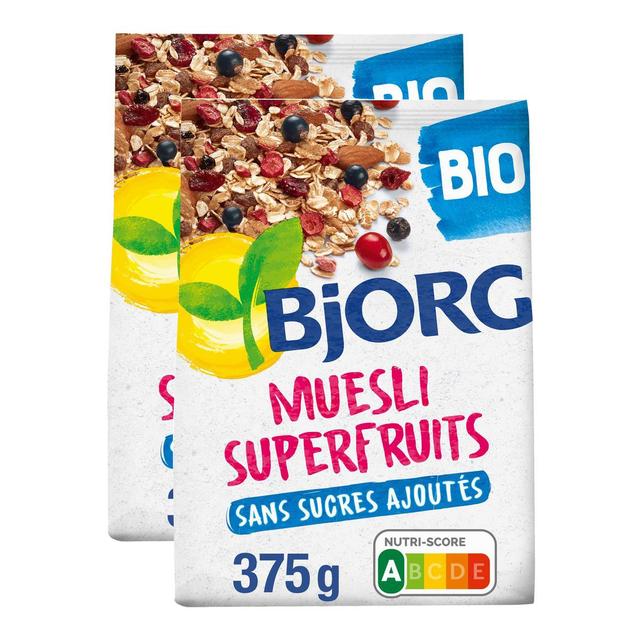 2050000334771 - Bjorg - Muesli superfruits raisin cassis cranberry myrtille bio