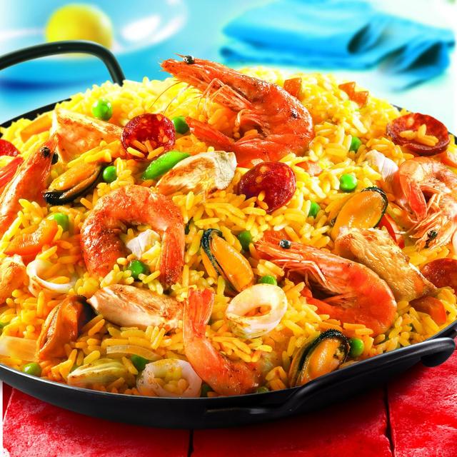 3248830724971 - Marie - Paella royale petites gambas et safran avec du riz cuisiné au safran