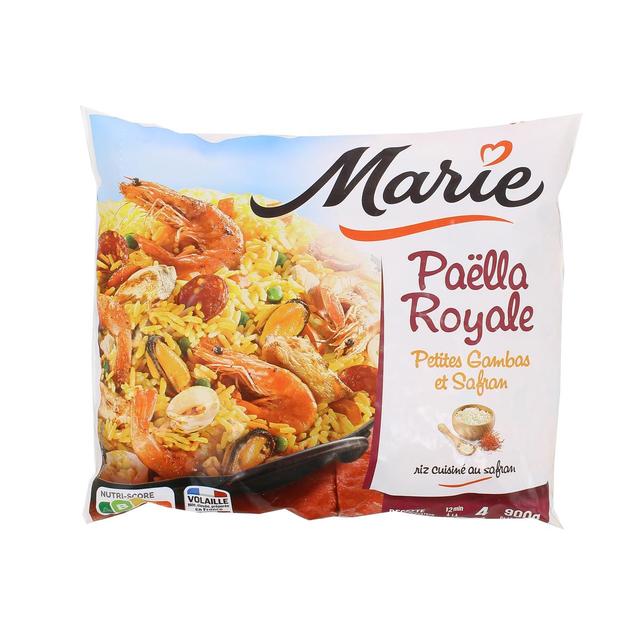 3248830724971 - Marie - Paella royale petites gambas et safran avec du riz cuisiné au safran