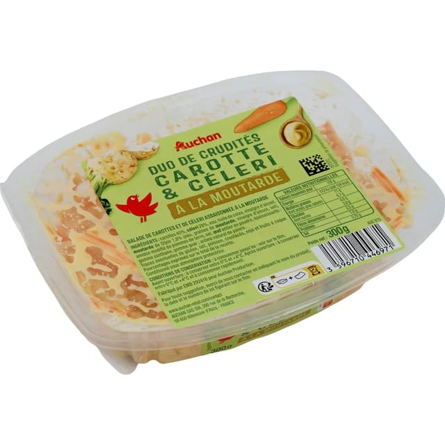 3596710446971 - Auchan - Duo de crudités carotte et céleri à la moutarde
