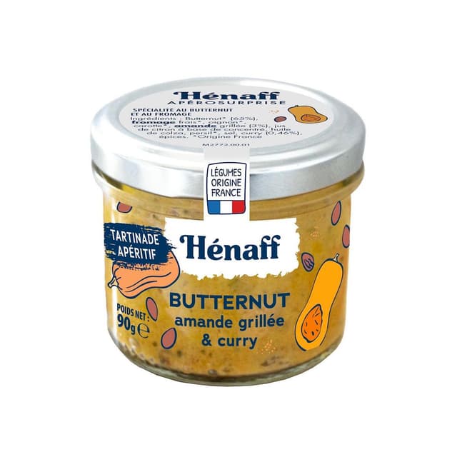 3537580708271 - Henaff - Tartinade apéritif butternut amande grillée et curry en bocal