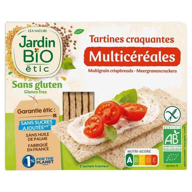 3760020508371 - Jardin Bio Etic - Tartines craquantes multicéréales bio sans gluten sans sucres ajoutés