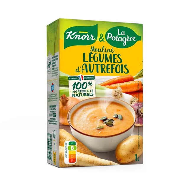 8712566429271 - Knorr & La Potagère - Mouliné de Légumes d'Autrefois Soupe liquide en brique familiale
