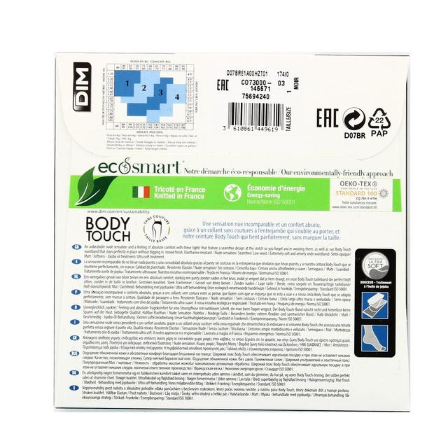 3610861449671 - Dim - Collant Nude Sensation Body Touch Noir 30D