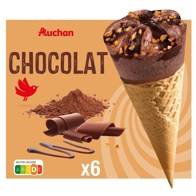 3596710540372 - Auchan - Cône glacé chocolat
