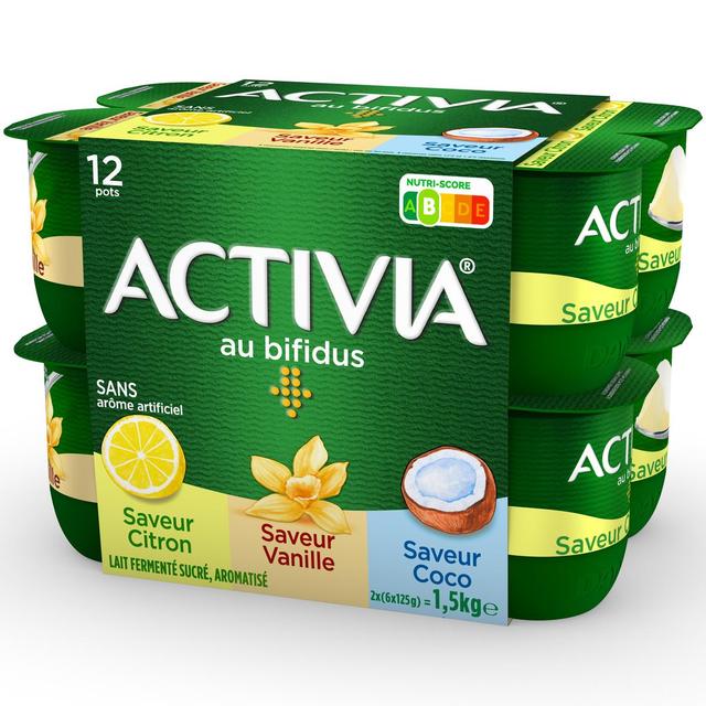 3033491350672 - Activia - Yaourt saveurs vanille citron coco bifidus
