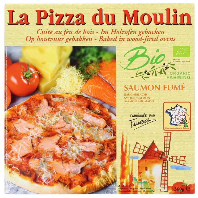3273640001172 - La Pizza du Moulin - Pizza au Saumon fumé Bio cuite au feu de bois