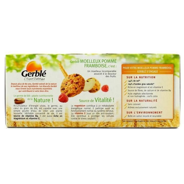 3175681771772 - Gerblé Vitalité - 6 Moelleux Pomme Saveur Framboise
