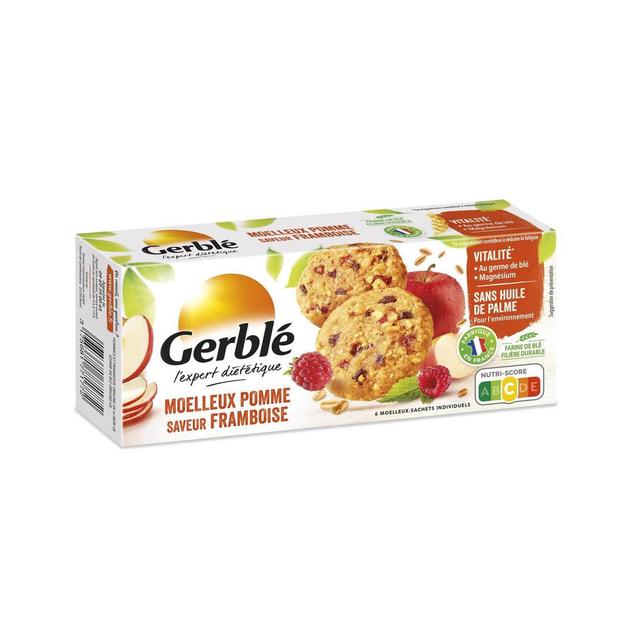 3175681771772 - Gerblé Vitalité - 6 Moelleux Pomme Saveur Framboise