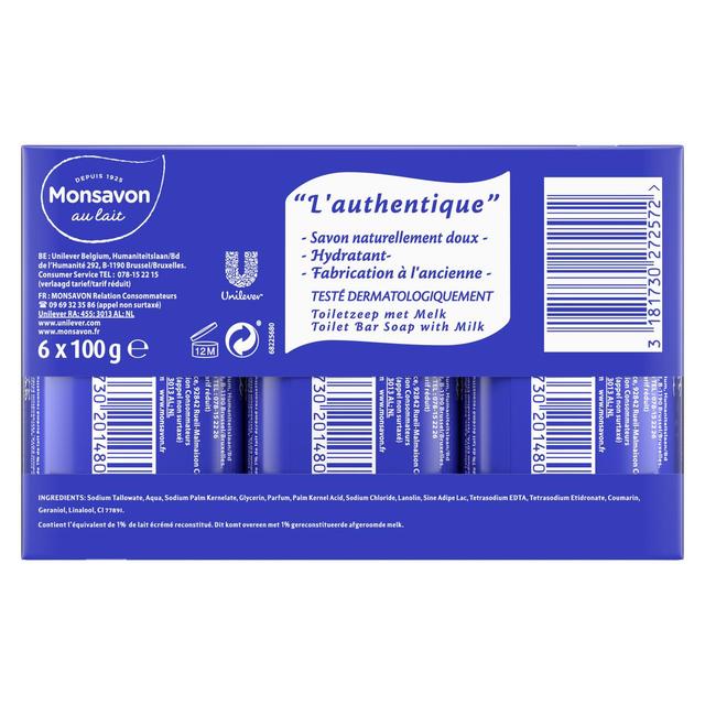 3181730272572 - Monsavon - Savons authentiques au lait naturellement doux