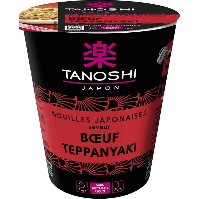3229820765372 - Tanoshi - Japon - Nouilles Japonaises Saveur Boeuf Teppanyaki
