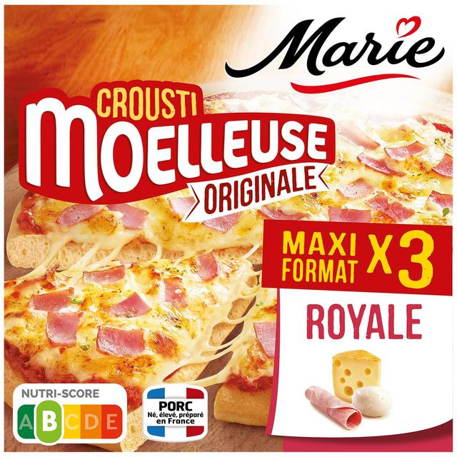 3248833088872 - Marie - Pizzas Royale Jambon supérieur, Mozzarella, Emmental