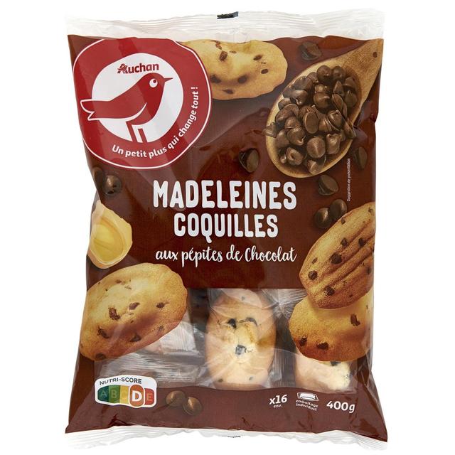 3596710439072 - Auchan - Madeleines coquilles aux pépites de chocolat