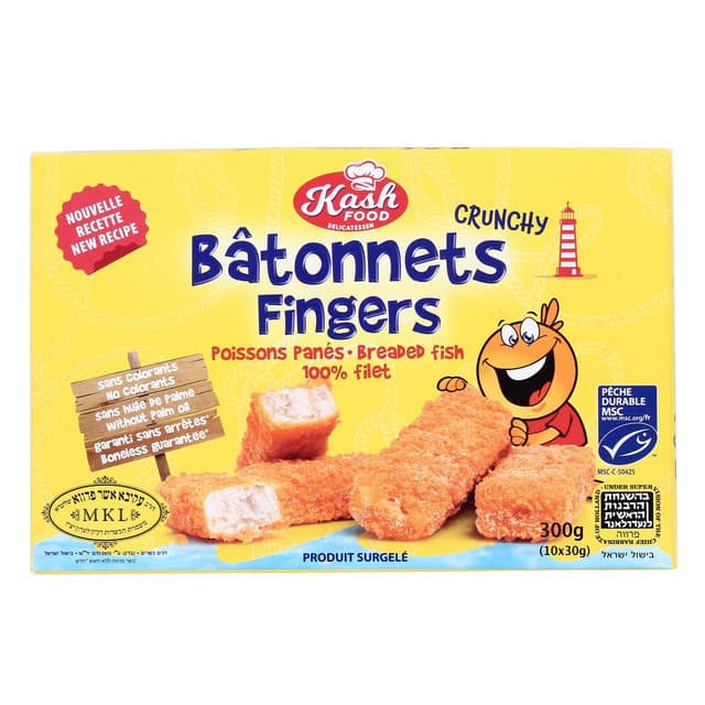 8718274599572 - Kash Food - Bâtonnets panés de poisson MSC