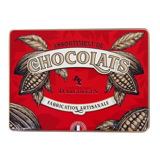 3421371530373 - Les Chevaliers d'Argouges - Assortiement de chocolat lait, noir et blanc