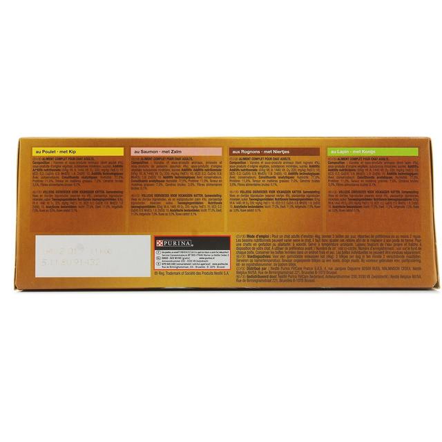 3222270550673 - Purina - Gourmet Gold - Boites Mousseline Poulet, Saumon, Rognons, Lapin pour chat