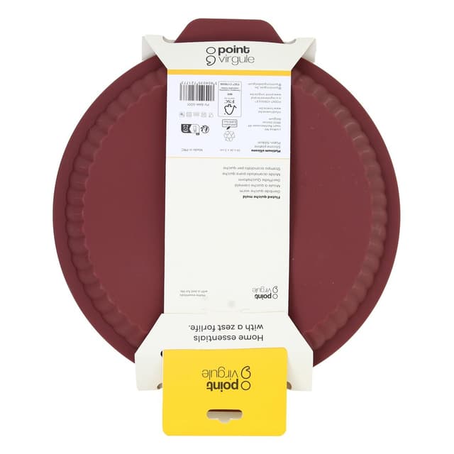 5404035721773 - Point virgule - Moule à quiche cannelé Marron