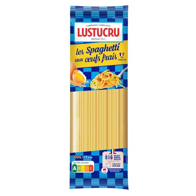 3073190102073 - Lustucru - Pâtes Spaghetti Longs aux Oeufs Frais
