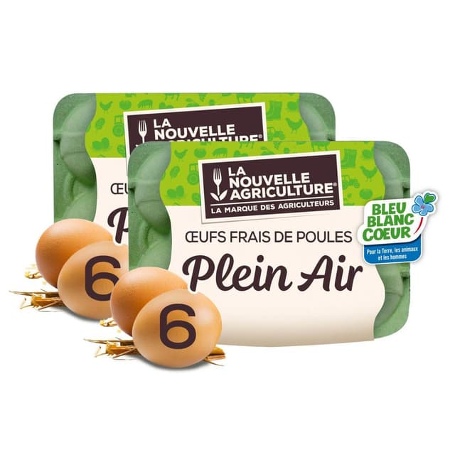 3760150110178 - La Nouvelle Agriculture - Gros oeufs plein air Bleu Blanc Coeur