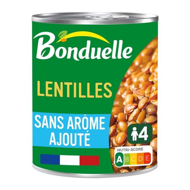 3083681163773 - Bonduelle - Lentilles sans arôme ajouté en conserve