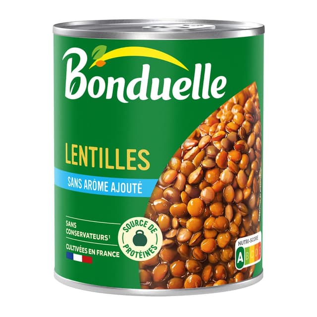 3083681163773 - Bonduelle - Lentilles sans arôme ajouté en conserve