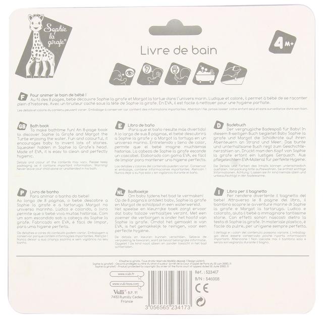 3056565234173 - Vulli - Livre de bain Sophie la girafe