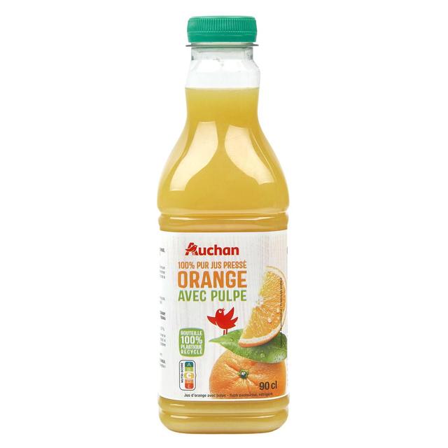 3596710515073 - Auchan - Pur Jus d'Orange Pressé Avec Pulpe