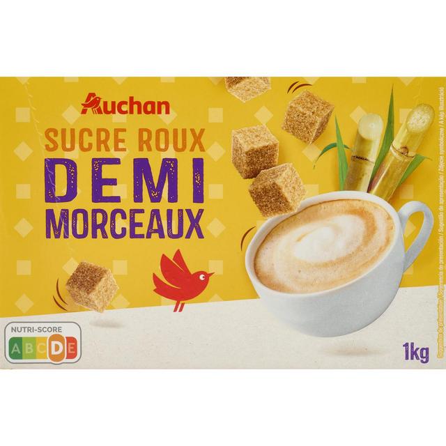 3596710466573 - Auchan - Sucre roux pure canne en demi-morceau