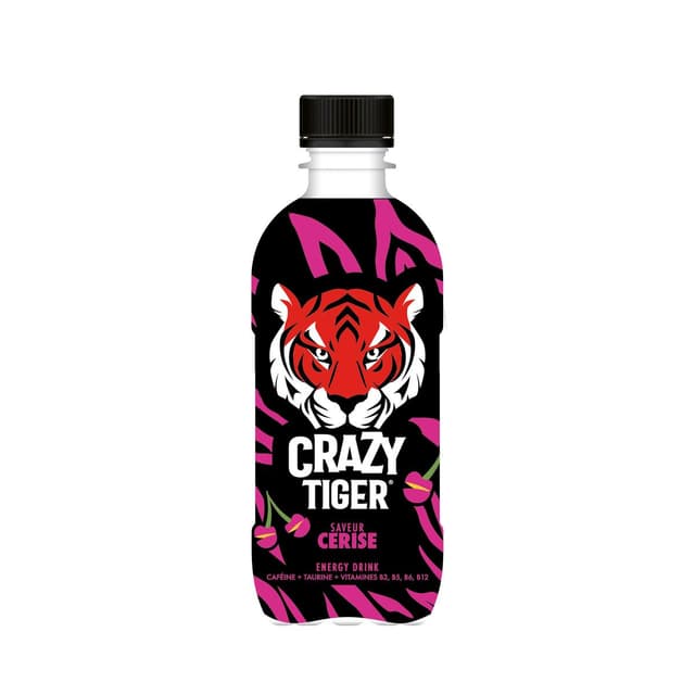 3551720208773 - Crazy Tiger - Boisson énergisante saveur cerise