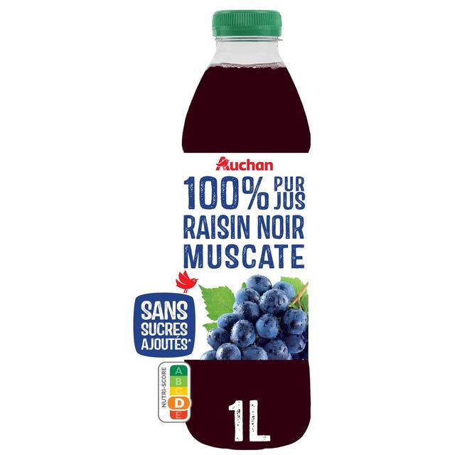 3596710178773 - Auchan - Pur jus de raisin noir muscaté sans sucres ajoutés