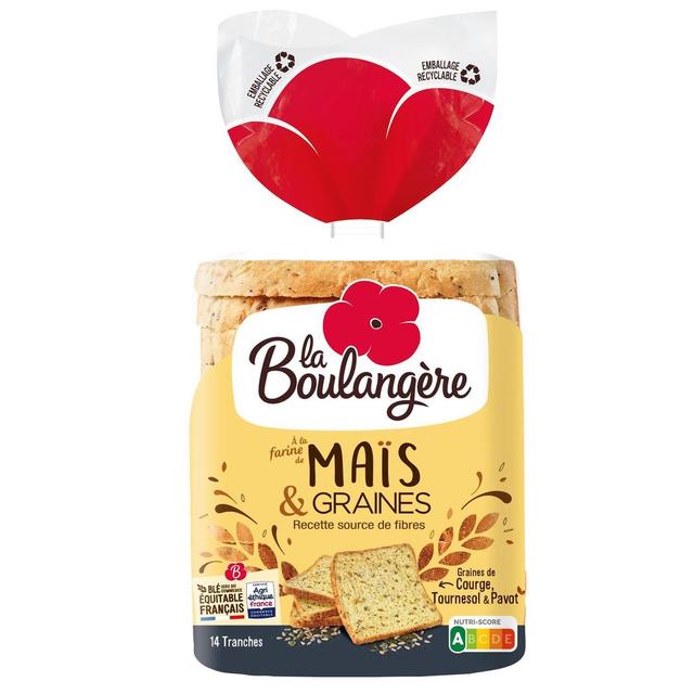 3760049791174 - La Boulangère - Pain de Mie à la Farine de Maïs et Graines