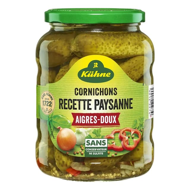 0000040122274 - Kühne - Cornichons aigres-doux recette paysanne