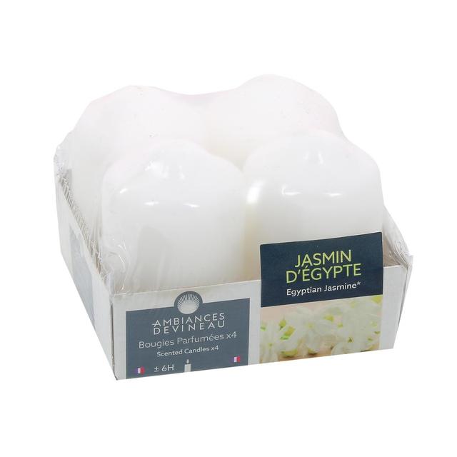 3482356614600 - Ambiances Devineau - 4 bougies parfum Jasmin d'Egypte