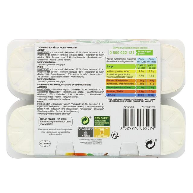 3329770065574 - Panier de Yoplait - Fruits jaunes bio