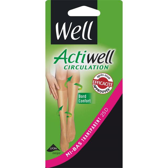 3174550477074 - Well - Mi-bas transparent Actiwell Circulation Noir 25D