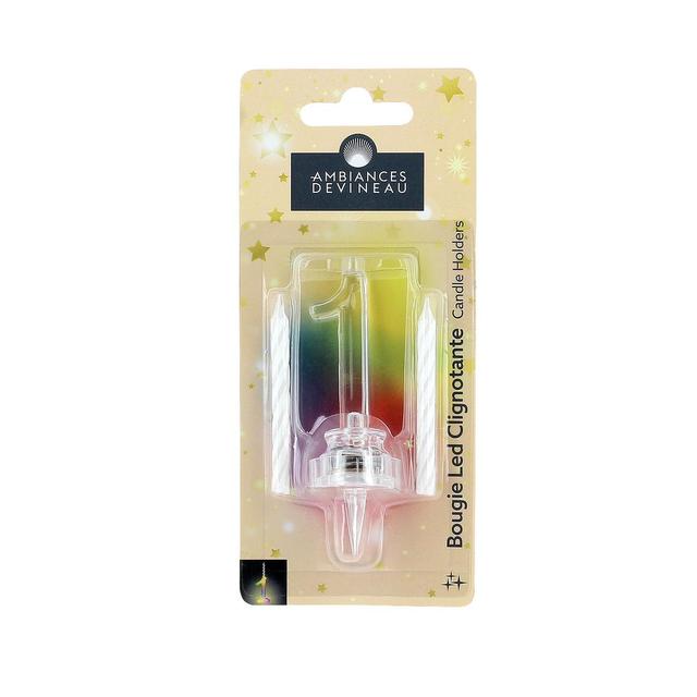 3482356827574 - Ambiances Devineau - Bougie anniversaire N°1 effet led