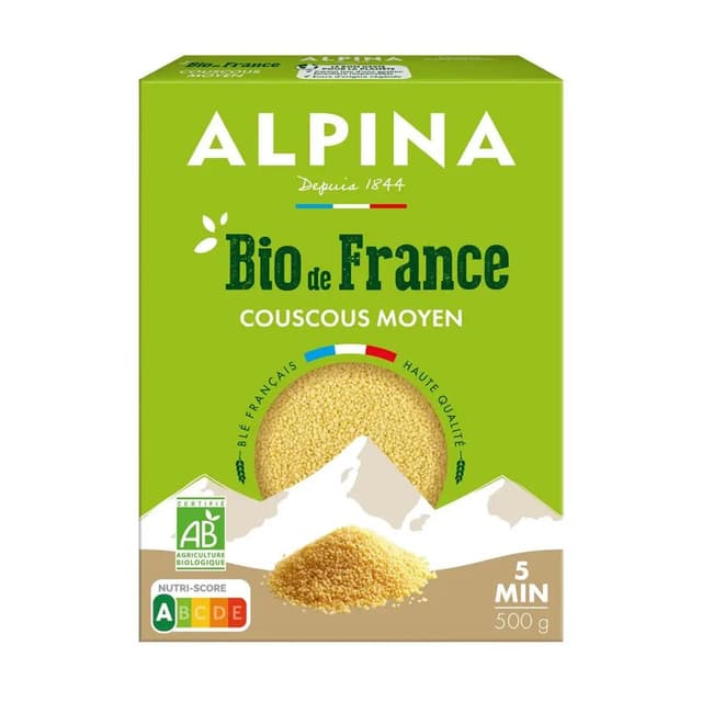 3252970009874 - Alpina Savoie - Couscous grains moyen bio