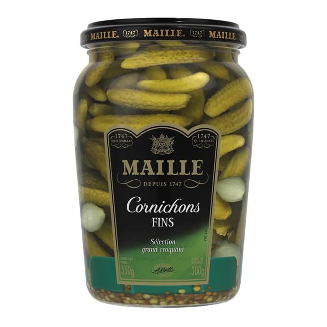 3036810210275 - Maille - Cornichons fins en bocal