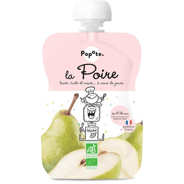3760262840475 - Popote - Poire Bio Gourde Bébé Dès 4/6 mois
