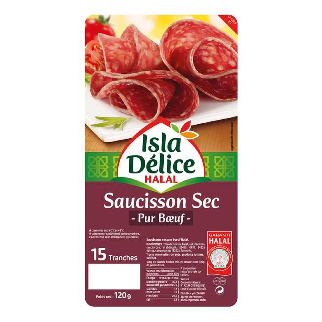 3512690000675 - Isla Délice - Saucisson Sec Pur Boeuf Halal